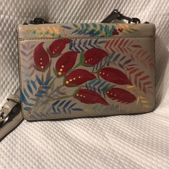 Michael Kors Bag Hand painted with Flowers - Picture 3 of 7